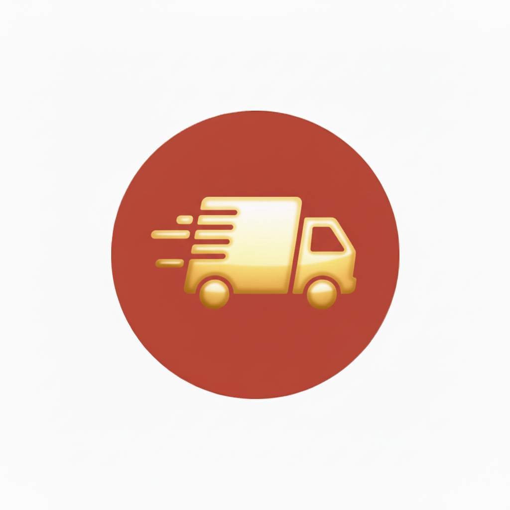 Fast Delivery Gold Icon